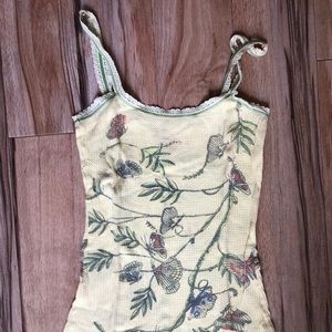 Free people waffle tank top